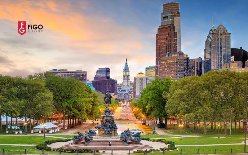 Philadelphia thành phố ở Mỹ có chi phí rẻ để du học