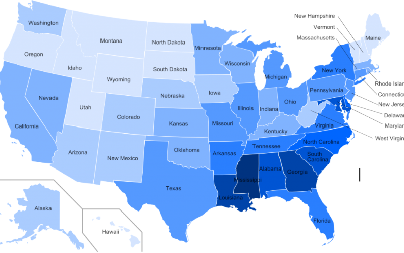 Bang Missouri trên bản đồ