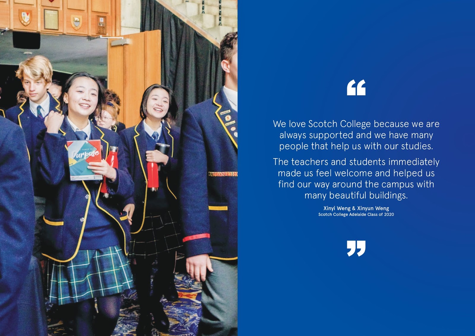 Những đánh giá cao của học sinh quốc tế dành cho trường Scotch College