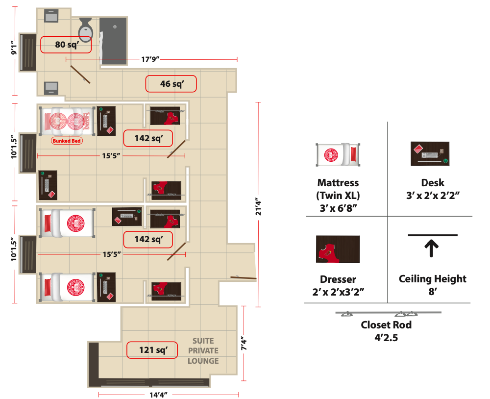 nhà ở khi du học bang Illinois